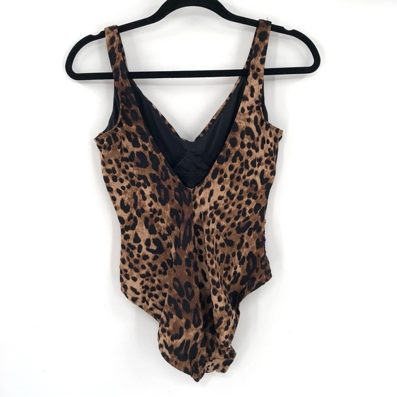 MAGICSUIT by MIRACLESUIT Slimming Ruched One Piece Swimsuit Animal Print Cheetah - Picture 4 of 10